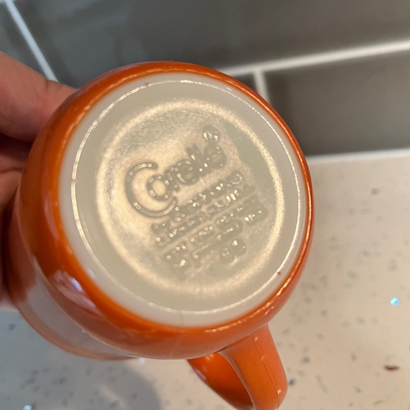 2 Vintage Corelle (Pyrex) Burnt Orange Milk Glass Mugs - EUC!! - Picture 4 of 7